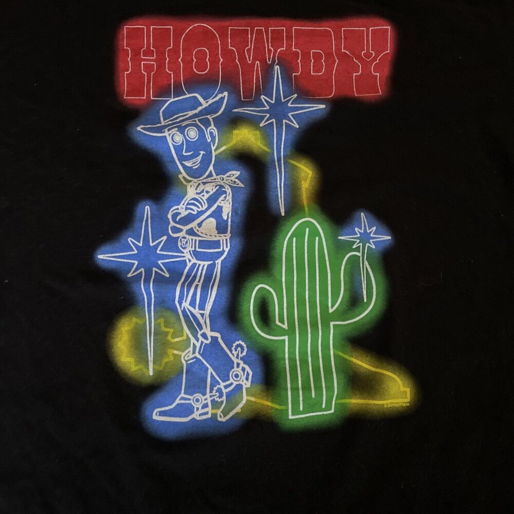 Disney Toy Story T Shirt XL Black Woody Pixar